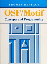 Cover: OSF/Motif: Concepts and Programming