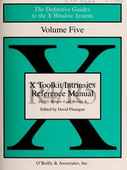 Cover: X Toolkit Intrinsics Reference Manual