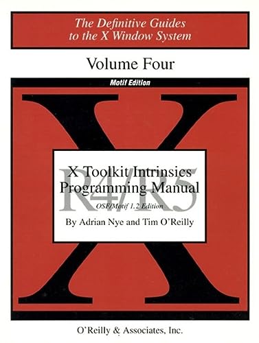 Cover: X Toolkit Intrinsics Programming Manual